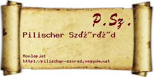 Pilischer Szórád névjegykártya